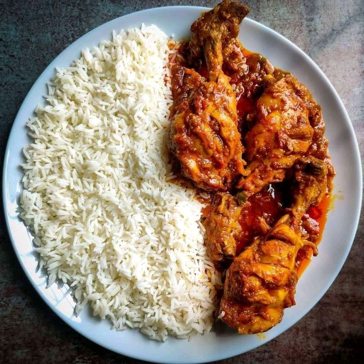 Coconut rice with chicken